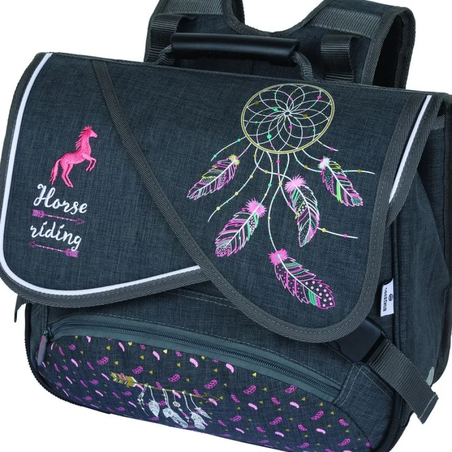 Cartable Cheval 38 cm - 2 compartiments - Oberthur