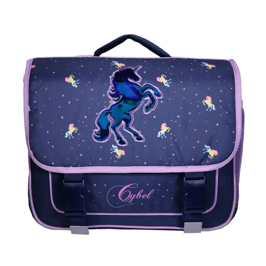 Cartable Cybel - 38 cm - 2 compartiments - bleu - Bagtrotter
