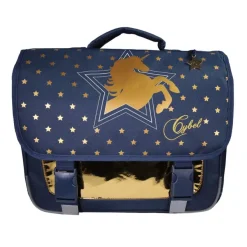 Cartable Cybel - 38cm - 2 compartiments - marine - Bagtrotter