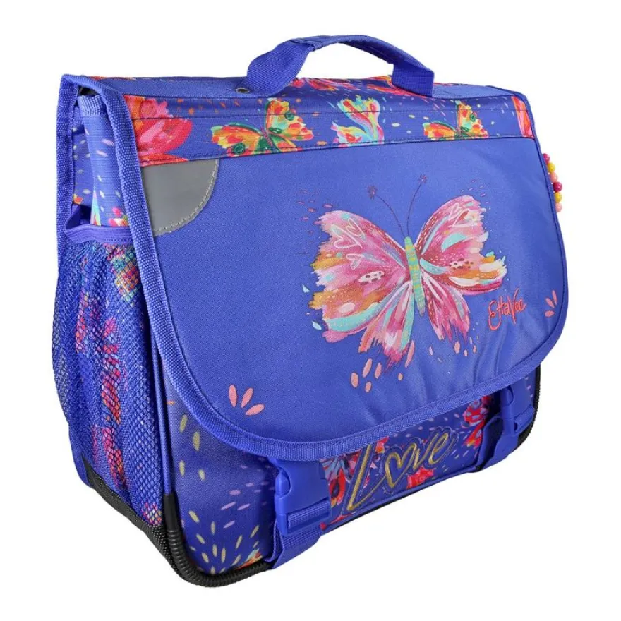 Cartable Ettavee - 38 cm - 2 compartiments - Bleu - Kid'Abord