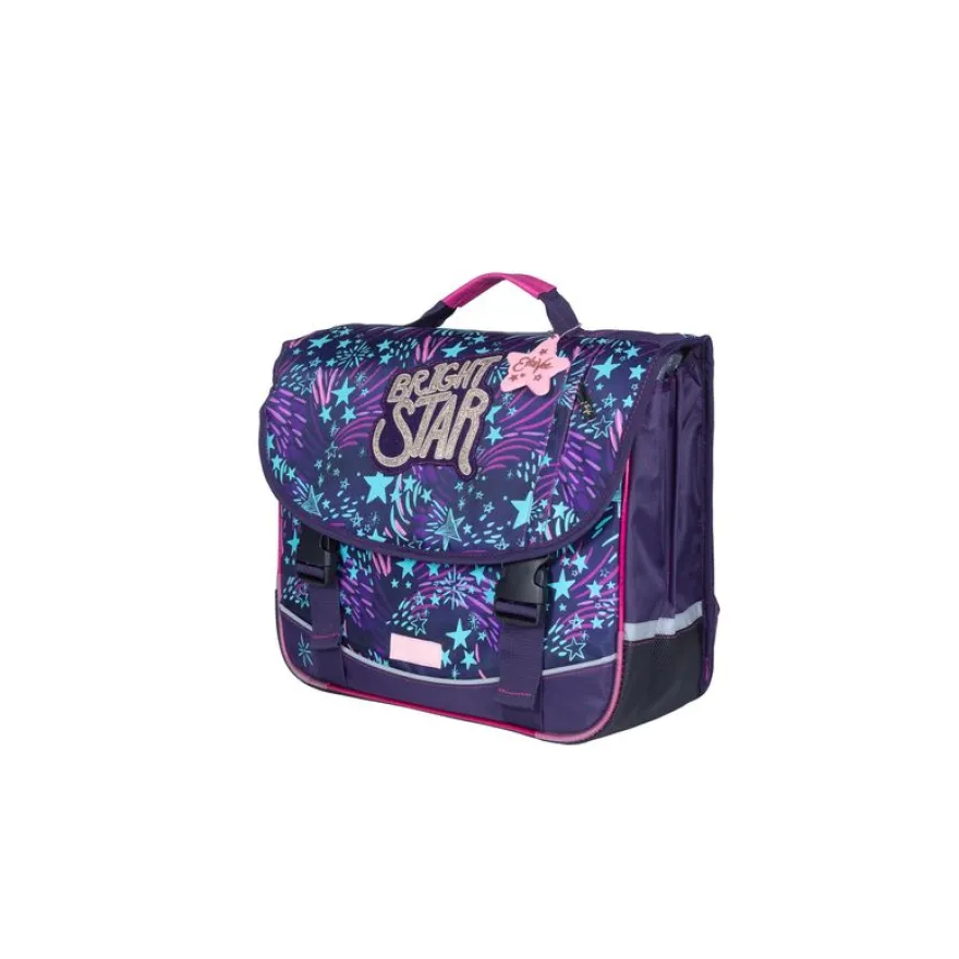 Cartable Ettavee Bright 38 cm - 2 compartiments - violet - Kid'Abord