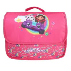 Cartable Gabby et la maison magique - 32cm - 1 compartiment - rose - Bagtrotter