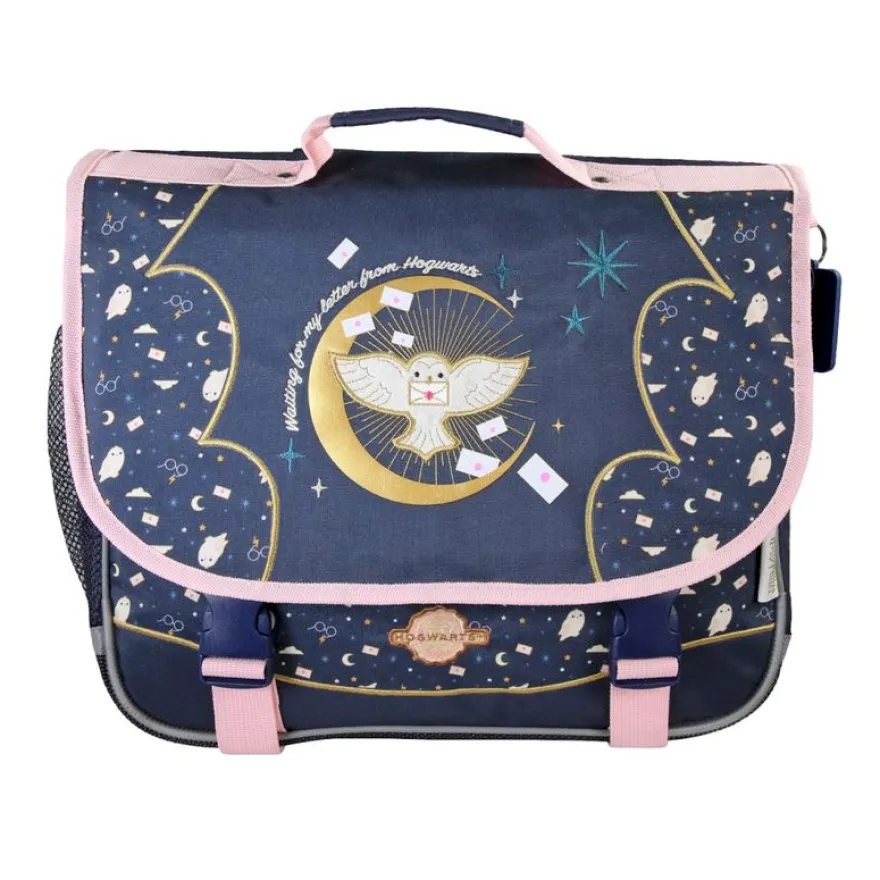 Cartable Hedwig - 38 cm - 2 compartiments - Marine - Kid'Abord