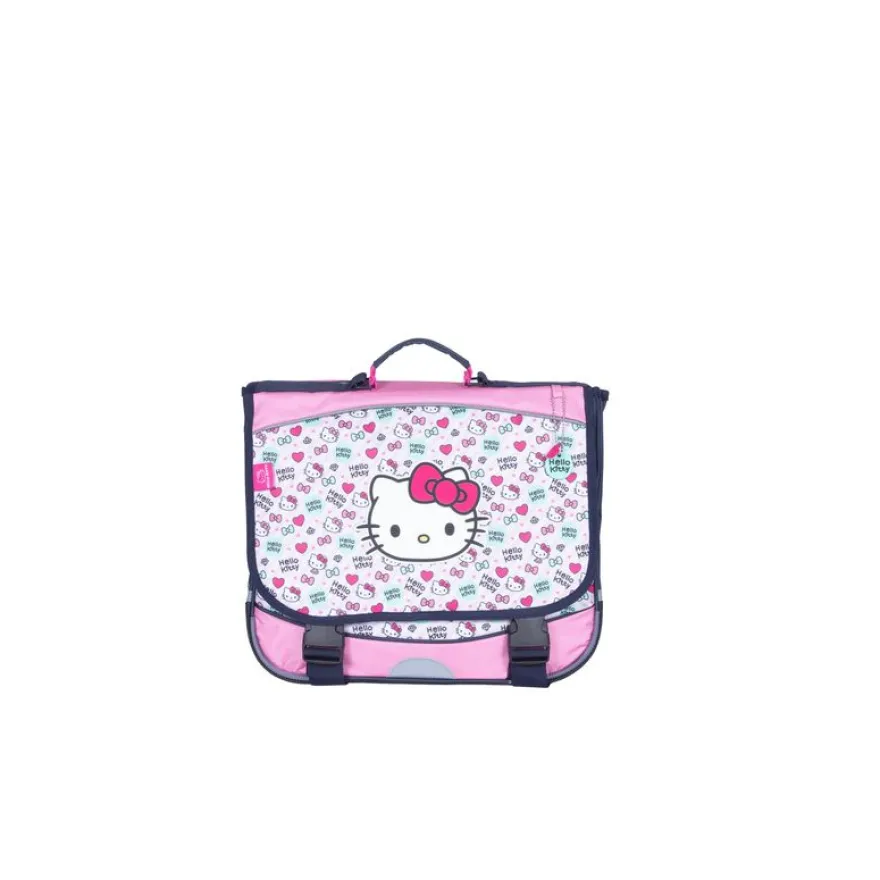 Cartable Hello Kitty Lovely - 38 cm - 2 compartiments - rose - Kid'Abord