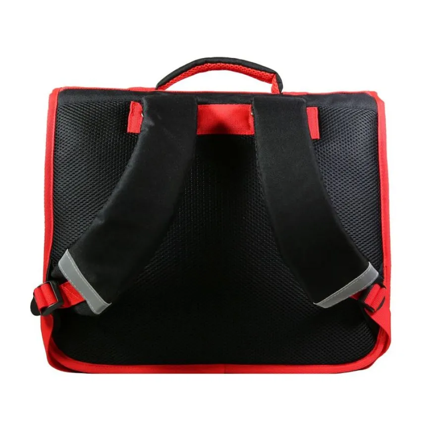 Cartable Jurassic World 38 cm - 2 compartiments - rouge - Bagtrotter