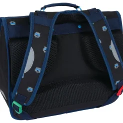 Cartable Kickers Boy - 38 cm - 2 compartiments - noir et gris chine - Oberthur