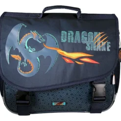 Cartable Kip Dragon - 38 cm - 2 compartiments - Marine - Kid'Abord