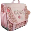 Cartable Kip Graou - 38 cm - 2 compartiments - Rose - Kid'Abord