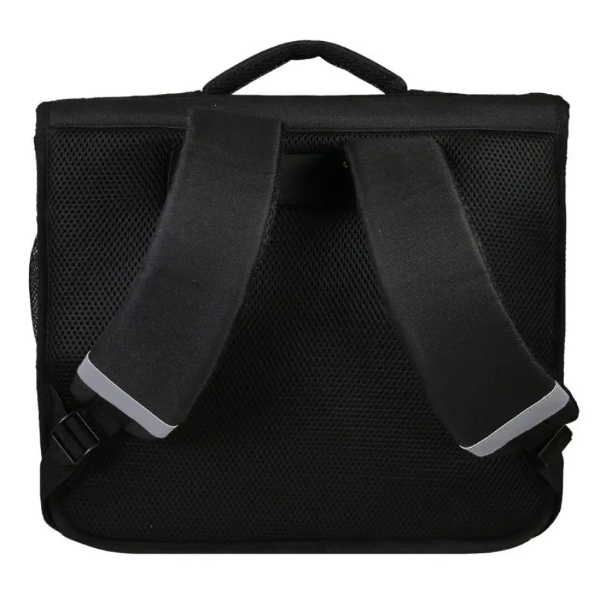 Cartable Kung fu panda - 38cm - 2 compartiments - noir - Bagtrotter