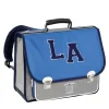 Cartable L.A 38 cm - 2 compartiment - gris et bleu - Exclusivité Bureau Vallée - Viquel