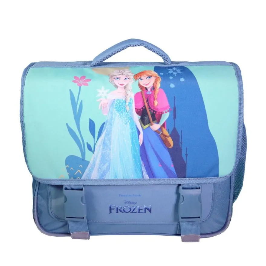 Cartable La Reine des neiges - 38 cm - 2 compartiments - vert - Bagtrotter