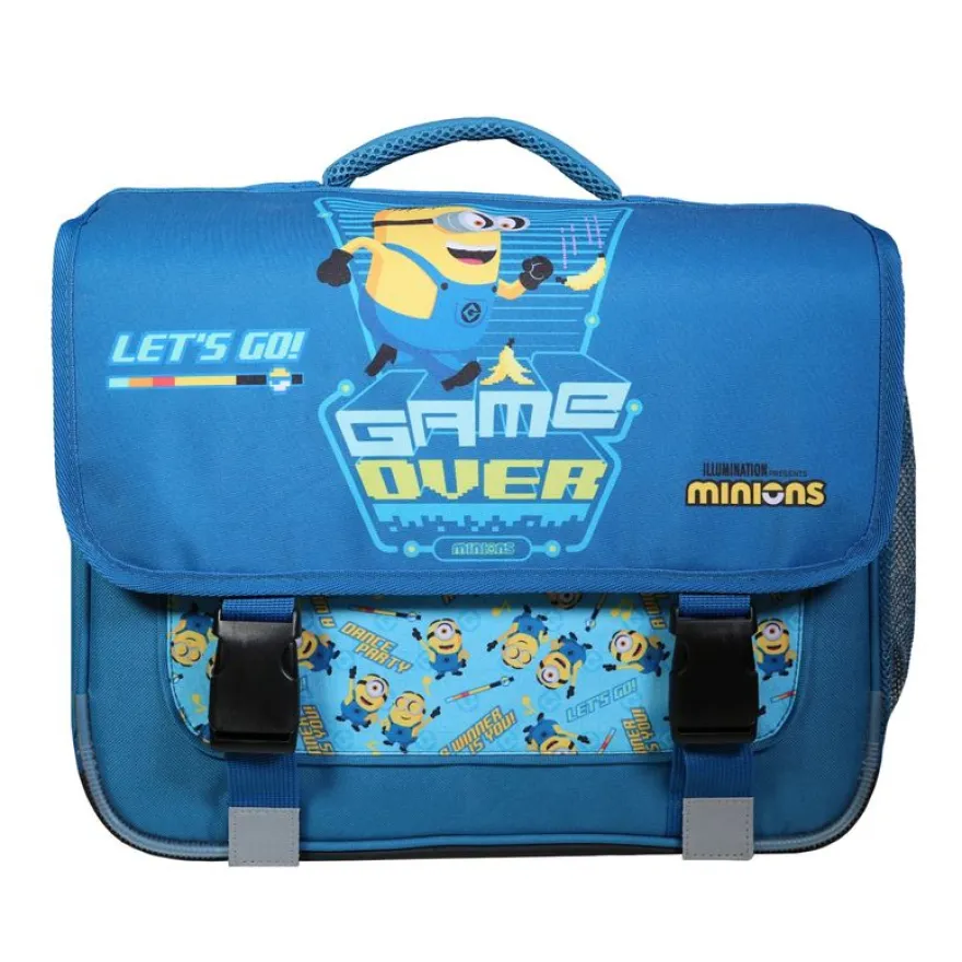 Cartable Les Minions - 38 cm - 2 compartiments - bleu - Bagtrotter