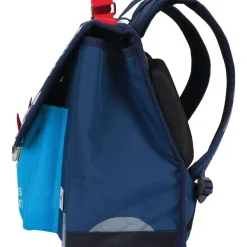 Cartable Les Scolaires Garçon - 38 cm - 2 compartiments - marine et bleu - Oberthur