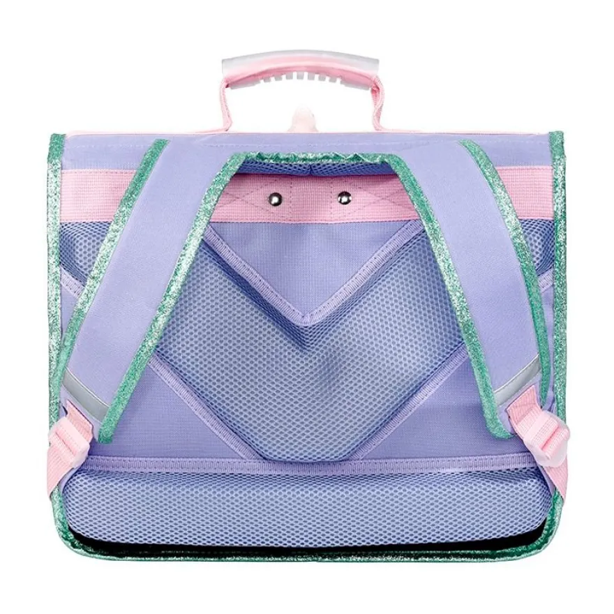 Cartable Licorne - 38 cm - 2 compartiments - lavande - Viquel