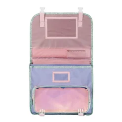 Cartable Licorne - 38 cm - 2 compartiments - lavande - Viquel
