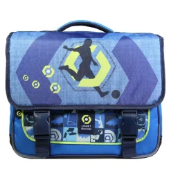 Cartable Ligue 1 - 38 cm - 2 compartiments - bleu - Bagtrotter
