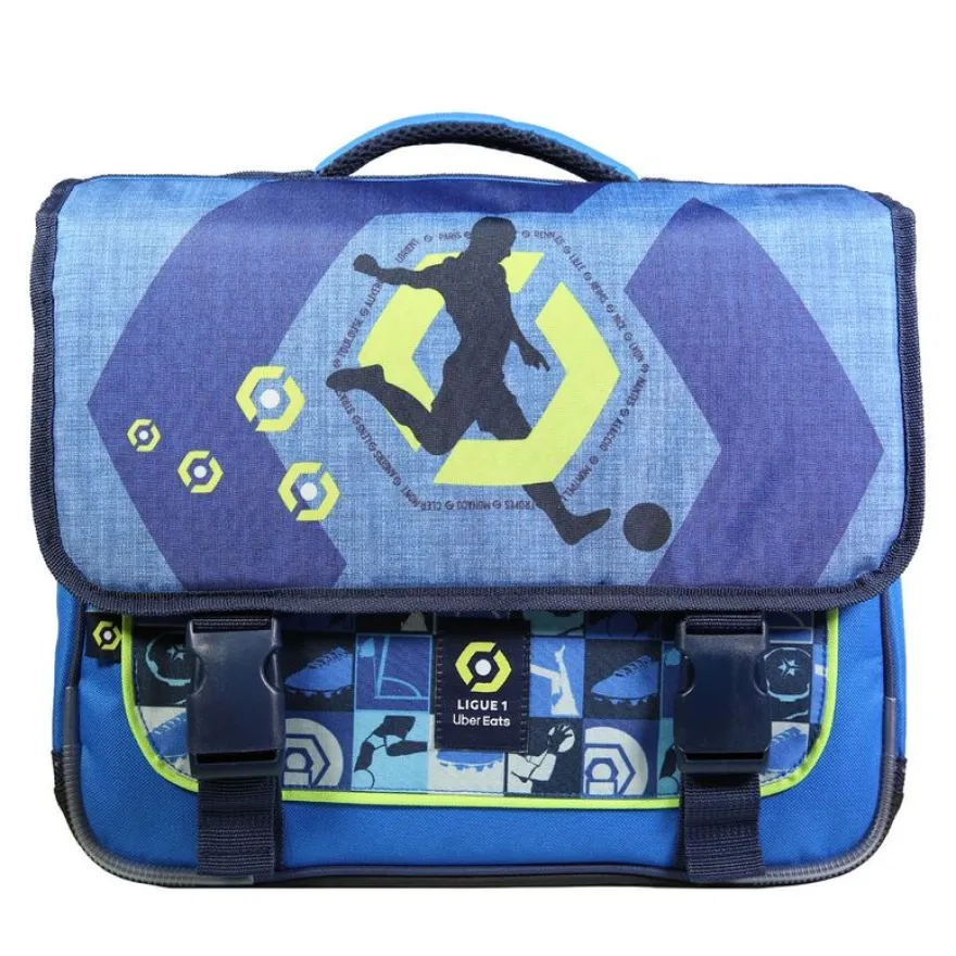 Cartable Ligue 1 - 38 cm - 2 compartiments - bleu - Bagtrotter
