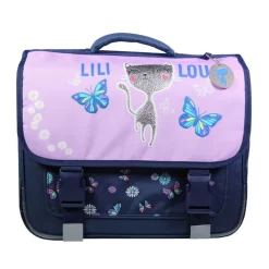 Cartable Lili Lou - 38 cm - 2 compartiments - violet - Bagtrotter