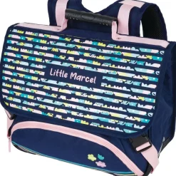 Cartable Little Marcel - 38 cm - 2 compartiments - marine - Oberthur