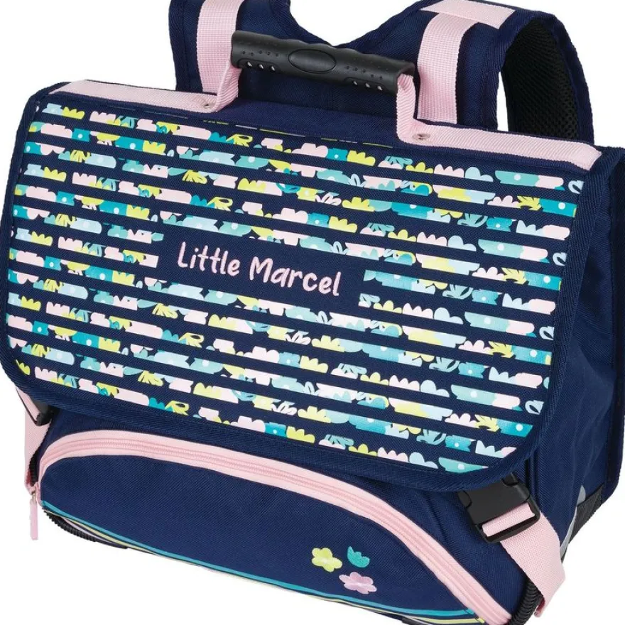 Cartable Little Marcel - 38 cm - 2 compartiments - marine - Oberthur