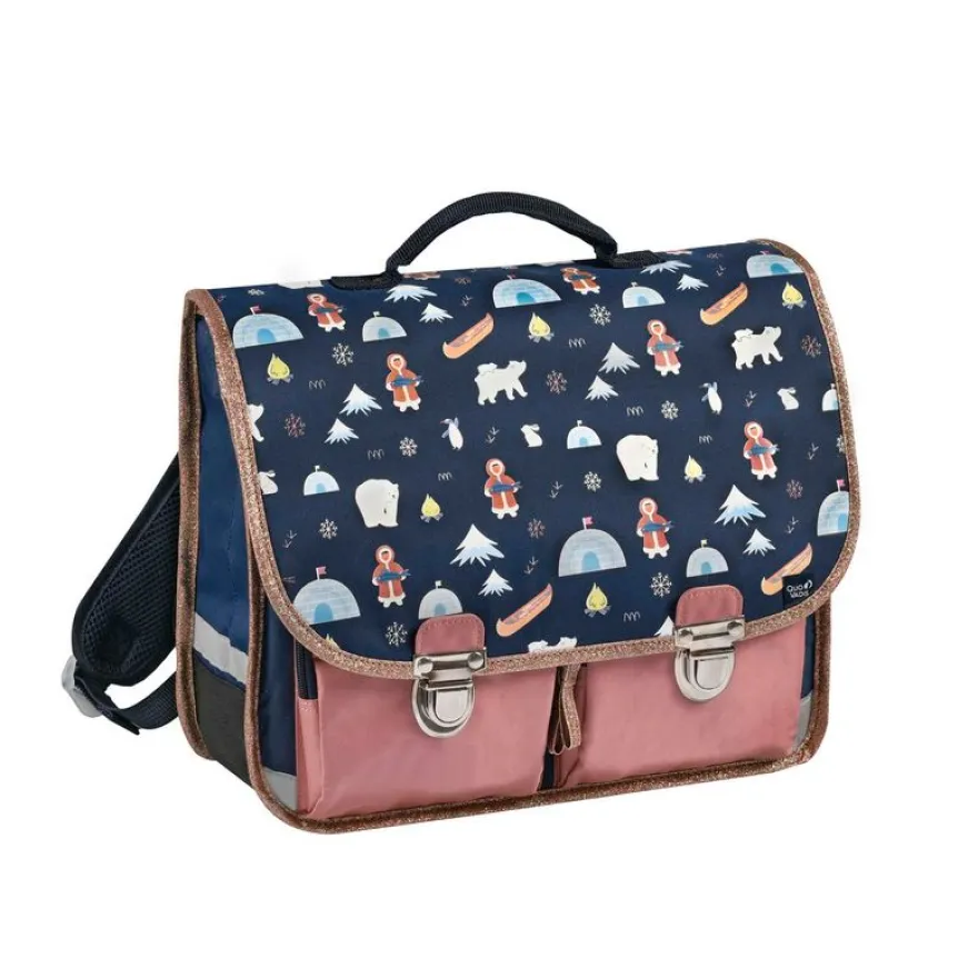 Cartable Louise & Arthur 38 cm - 2 compartiments - inuit - Quo Vadis