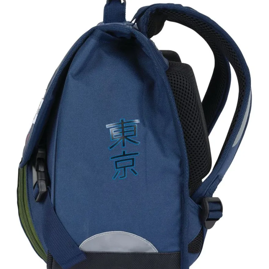 Cartable Manga - 38 cm - 2 compartiments - marine - Oberthur