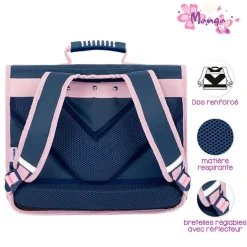 Cartable Manga 38 cm - 2 compartiments - Viquel
