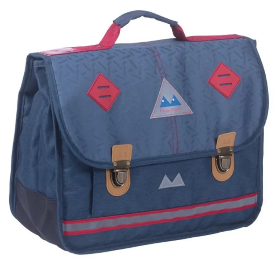 Cartable marternelle Poids Plume Confettis - 35 cm - 2 compartiments - bleu marine - Kid'Abord