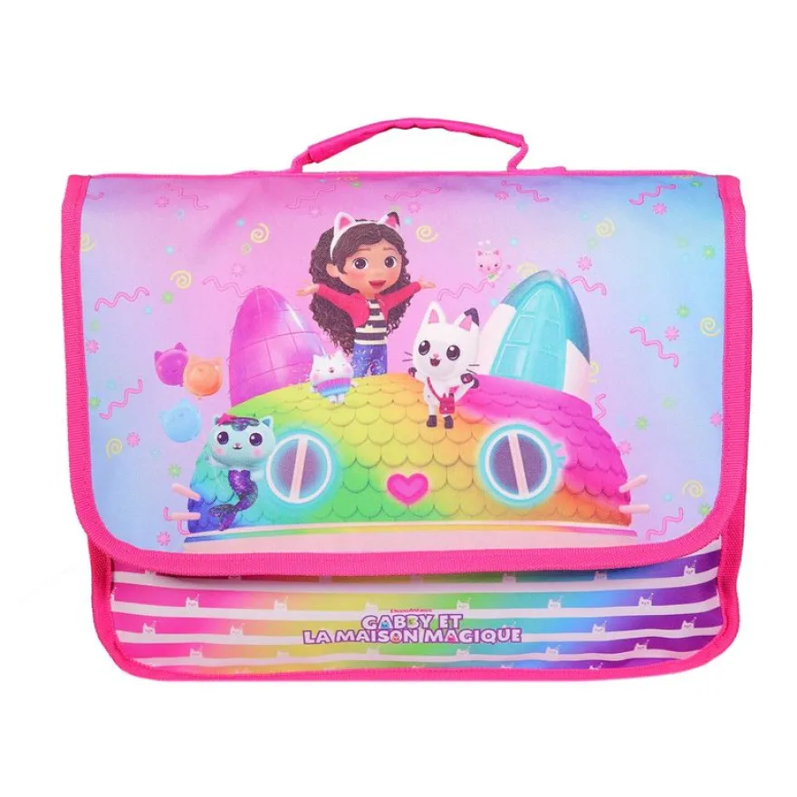 Cartable maternelle Gabby et la maison magique - 1 compartiment - violet - Bagtrotter