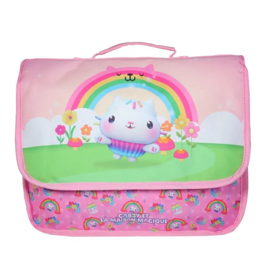 Cartable maternelle Gabby et la maison magique - 1 compartiment - rose - Bagtrotter
