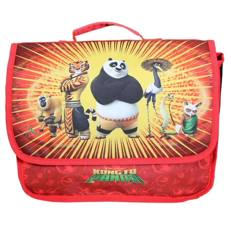 Cartable maternelle Kung Fu Panda - 1 compartiment - rouge - Bagtrotter