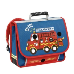 Cartable maternelle Mini Pompier - 35 cm - 1 compartiment - bleu - Viquel