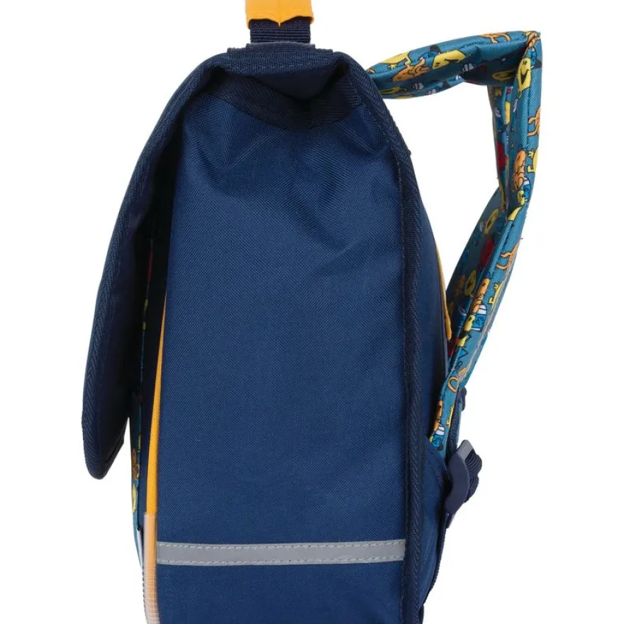 Cartable maternelle Monsieur Madame - 32 cm - 1 compartiment - marine - Oberthur