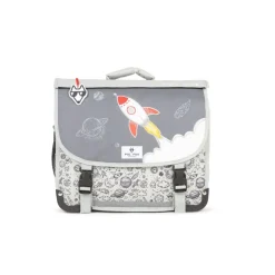 Cartable maternelle réversible Rocket - 35 cm - 1 compartiment - gris - Pol Fox