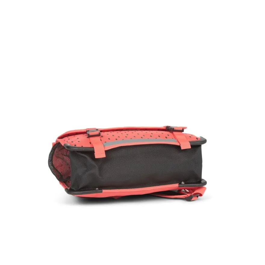 Cartable maternelle réversible Tutti Frutti - 35 cm - 1 compartiment - rouge - Pol Fox