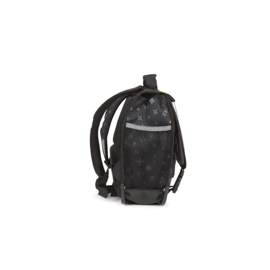 Cartable maternelle réversible Ninja - 35 cm - 1 compartiment - gris - Pol Fox