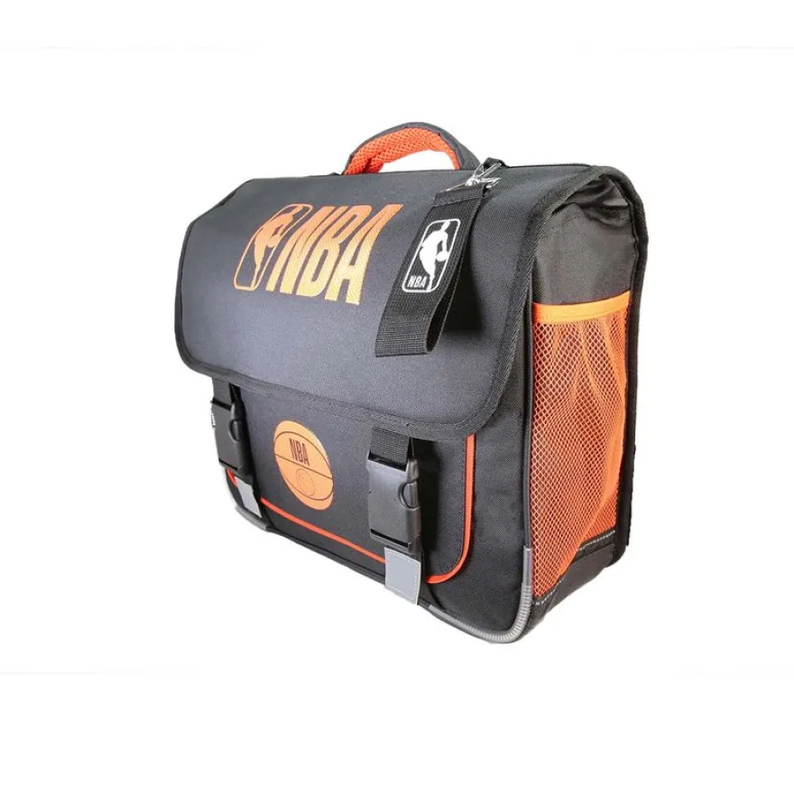 Cartable NBA - 38 cm - 2 compartiments - Noir - Bagtrotter