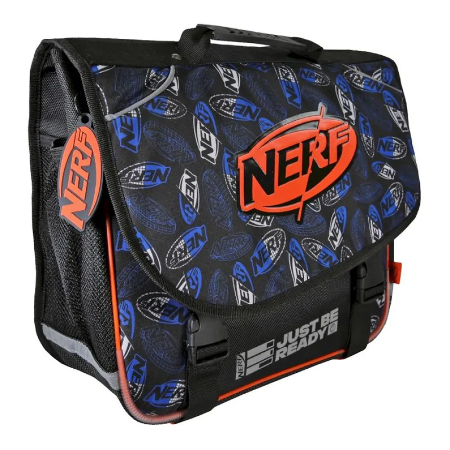 Cartable Nerf - 38 cm - 2 compartiments - Noir - Kid'Abord