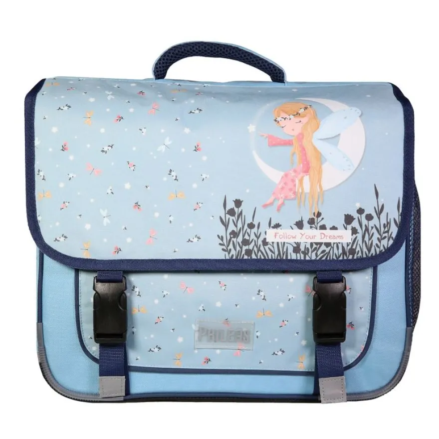 Cartable Phileas - 38 cm - 2 compartiments - lune - Bagtrotter