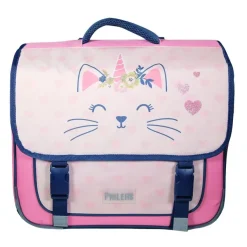 Cartable Phileas - 38 cm - 2 compartiments - moustache - Bagtrotter