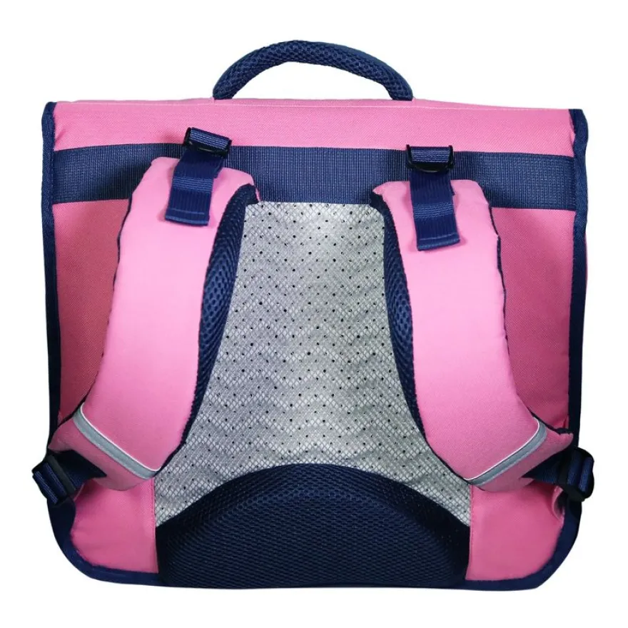 Cartable Phileas - 38 cm - 2 compartiments - moustache - Bagtrotter