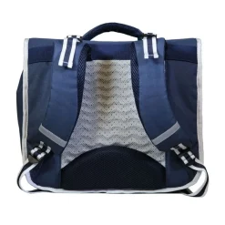 Cartable Phileas Rugby 38 cm - 2 compartiments - bleu - Bagtrotter