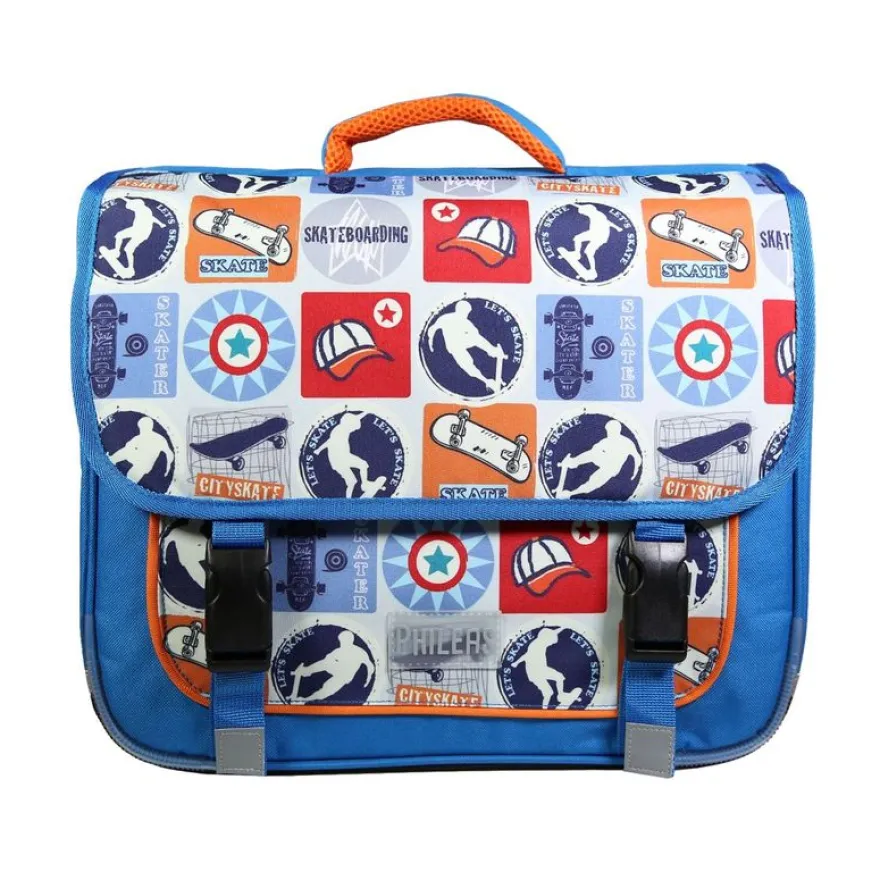 Cartable Phileas Skate 38 cm - 2 compartiments - bleu - Bagtrotter