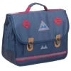 Cartable Poids Plume Confettis - 38 cm - 2 compartiments - bleu marine - Kid'Abord
