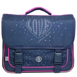 Cartable Poivre Blanc 38 cm - 2 compartiments - bleu - Bagtrotter