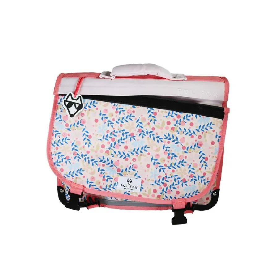Cartable réversible 38 cm Happy Blush - 2 compartiments - Rose - Pol Fox