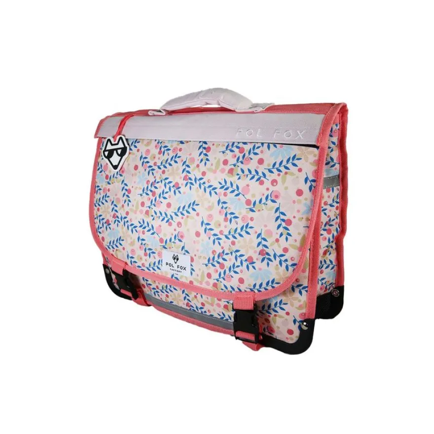 Cartable réversible 38 cm Happy Blush - 2 compartiments - Rose - Pol Fox