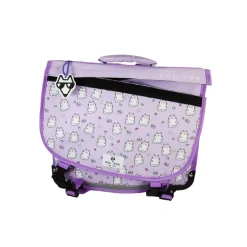 Cartable réversible 38 cm Hello - 2 compartiments - Violet - Pol Fox