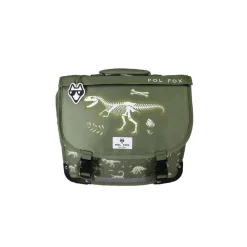 Cartable réversible 38 cm Jurassic - 2 compartiments - Vert - Pol Fox