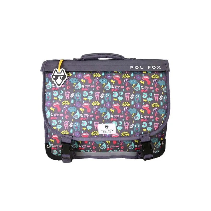 Cartable réversible 38 cm Rider - 2 compartiments - Vert - Pol Fox